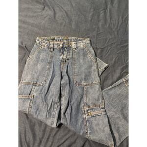 Wild Fable Hi-Rise Cargo Jeans Women's Size 00